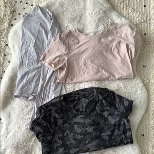 Lululemon Athletica Blue Crop T-Shirt